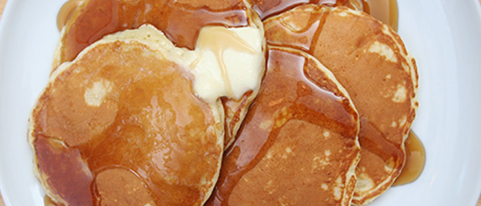 Pancakes for breakfast from Rendezvous
