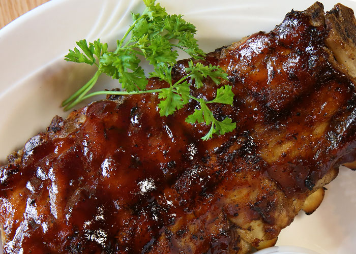 BBQ Ribs from Rendezvous Bar and Grill wednesday special.